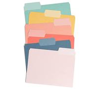 U Brands Juego de carpetas de archivos, suministros de oficina, con superpestañas, certificado FSC, 48 unidades