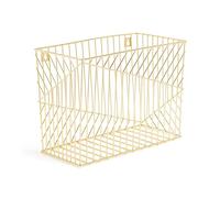 U Brands Organizador de archivos colgante de metal, tamaño carta, accesorio de escritorio, colección Vena, dorado