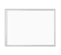 U Brands pizarra blanca de borrado en seco, 58x43 cm, marco de aluminio plateado, superficie de melamina