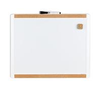U Brands tablón de anuncios, pizarra magnética de borrado en seco, 51 x 41 cm, marco blanco, incluye imán y rotulador para pizarra