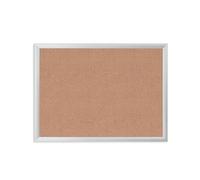 U Brands tablón de corcho de noticias, 58x43 cm, tablón de anuncios con marco de aluminio plateado, superficie de calidad industrial para chinchetas y pines