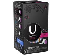 U by Kotex Barely There - Forro fino (50 unidades) BD6864, Paquete di 5, 5