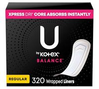 U by Kotex Curves - Forros regulares, sin perfume, 40 unidades U by Kotex