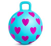U&C Planet 38 cm Pelotas Saltarinas para Niños 3-6 con Bomba Corazón Rosa