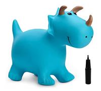 U&C Plant Animal Saltarín Caballo con Bomba Saltador niños Animal de Salto Saltar para niños de 1 a 6 años Bouncy Animal para Bebes & niño pequeño Sin BPA,Dino