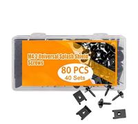 U Clips And Screws - M4.2 Splash Shield Parts Repair Bolts, Splash Shield Screws |include A Clear Storage Box So You Can Easily See Each Screw, Eliminate The Need For Pre-threading, Work With Your Ev