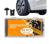 U Clips y Tornillos,Pernos de Guardabarros M4.2 para Coche - Pernos de cubierta inferior del motor - para Taller Doméstico, Garaje, Coche, RV, Turismo, SUV