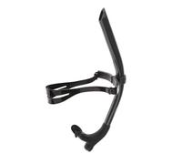 U/D Tubo de respiración frontal para natación en seco, tubo de buceo para mujeres y hombres, tubo de buceo para esnórquel y buceo (negro)