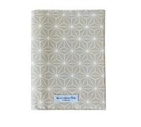 U-Heft - Funda protectora de algodón lavable, con compartimento adicional para carnet de vacunación, materiales con certificado Öko-Tex Standard 100, Happy Star, color beige
