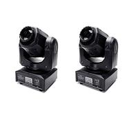 U`King Cabezas Moviles Focos móviles 60W LED RGBW luz de fiesta, DMX512, 10/12 canales, efecto de luz para DJ discoteca fiestas cumpleaños Halloween bodas fiestas infantiles Navidad (60W-2pcs)