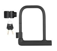 U Lock Bike Lock - Heavy Duty Bicycle U Locks with Mounting Bracket, Anti Theft Motorcycle Locks | Zinc Alloy Core, PVC Coated Body, Pick and Shear Resistant Design
