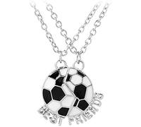 U-M Collar Creativo de Mejores Amigos fútbol fútbol Amistad Colgante Collares Dos Partes Deporte fútbol joyería Chica Collar Agradable procesado