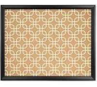 U Marcas corcho tablón de anuncios, 20 x 16 pulgadas, Negro Marco de madera, diseño de moda impresión patrones de (puede variar), color negro 20 x 16 Inches