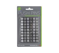 U Marcas Fashion acero push pins 54-Count