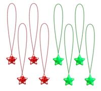 U-MOJOK 8 collares con luces intermitentes que brillan en la oscuridad, suministros de fiesta para bodas, cumpleaños, San Valentín, Mardi Gras, 4 de julio, Halloween, Navidad, Medio, Plástico, Cristal