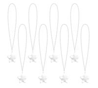 U-MOJOK 8 collares con luces intermitentes que brillan en la oscuridad, suministros de fiesta para bodas, cumpleaños, San Valentín, Mardi Gras, 4 de julio, Halloween, Navidad, Medio, Plástico, Cristal