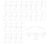 U-MOJOK Paquete de 48 pulseras de luz blanca activadas por sonido, pulseras de control de música para premios de juegos rave, carnaval, conciertos, eventos nocturnos, 4 de julio, Halloween, Navidad