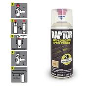 U-POL RAPTOR Epoxy Primer - Aparejo Epoxi Antioxidante, bote de spray 400 ml (incluye endurecedor), beige