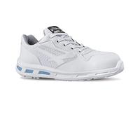 U-Power - Baskets de sécurité Basses pour Femmes Sans métal antidérapantes June - Environnements aseptisé - S1 SRC 38 Blanc