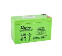 U-Power - Batería Plomo Recargable AGM Sellada 12V 7Ah - Uso General como Alarmas, UPS/SAI, Seguridad, Juguetes, Etc - Terminal Faston F1 4.8mm