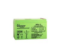 U-Power - Batería Plomo Recargable AGM Sellada 12V 6Ah - Uso General como Alarmas, UPS/SAI, Seguridad, Juguetes, Etc - Terminal Faston F1 4.8mm