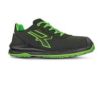 U-Power - Chaussures de sécurité Basses éco durables Island - Environnements secs - S3 SRC Ci ESD 37 Noir/Vert