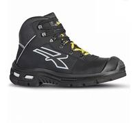 U-Power RL10534 Linea BAU & BUILDING Modelo SILVER Calzado de Seguridad, S3 SRC CI ESD, Negro, 45 Tamaño
