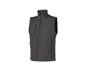 U-Power CLIMB, chaleco Softshell, tejido elástico, ligero, a prueba de viento, chaqueta impermeable, con cremallera completa, ropa exterior cálida, para senderismo, correr - Black Carbon