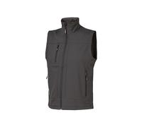 U-Power CLIMB,Chaleco softshell,tejido elástico,ligero,a prueba de viento,chaqueta impermeable,cremallera completa,abrigada,para senderismo,correr - Black Carbon XS
