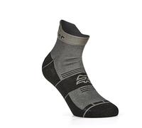 U-POWER DON'T WORRY... BE HAPPY! Calcetines de trabajo cortos Balmy Grey Iron Pack = 2 unidades