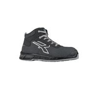 U-POWER DON'T WORRY... BE HAPPY! Scarpe Antinfortunistiche Da Lavoro, Zapatos de Seguridad y contra Incendios Hombre, Negro y Gris, 48 EU