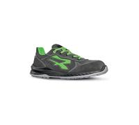 U-POWER DON'T WORRY... BE HAPPY! Scarpe Antinfortunistiche Da Lavoro, Zapatos de Seguridad y contra Incendios Hombre, Gris Plomo Verde Fluo, 38 EU