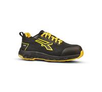 U-POWER DON'T WORRY... BE HAPPY! Scarpe Antinfortunistiche Da Lavoro, Zapatos de Seguridad y contra Incendios Hombre, Negro y Amarillo, 41 EU