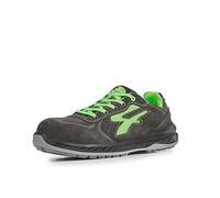 U-POWER DON'T WORRY... BE HAPPY! Zapatos de Seguridad de Trabajo, Hombre, Gris Plomo/Verde Fluor, 41 EU