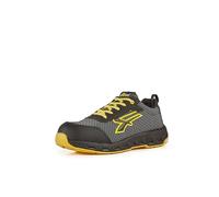 U-POWER DON'T WORRY... BE HAPPY! Zapatos de Seguridad de Trabajo, para Hombre, Negro y Amarillo., 43 EU