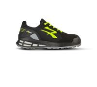 U-Power Red Premium Egon, zapatos de seguridad bajos de nailon transpirable y microfibra, puntera de aluminio, suela Infinergy, antiperforación, Negro , 38 EU