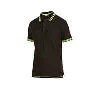 U-Power EY264BC Linea Enjoy Modelo WAY Polo Hombre Manga Corta, 95% Algodón/5% Spandex, Black Carbon, XL Tamaño