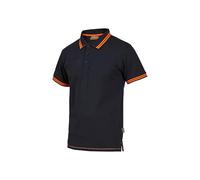 U-Power EY264DB Linea Enjoy Modelo WAY Polo Hombre Manga Corta, 95% Algodón/5% Spandex, Deep Blue, L Tamaño