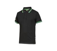 U-Power EY264RL Linea Enjoy Modelo WAY Polo Hombre Manga Corta, 95% Algodón/5% Spandex, Asphalt Grey/Green, L Tamaño