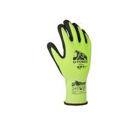 U-Power Flex - Guantes de trabajo a prueba de accidentes, soporte de nailon y spandex, revestimiento de nano-espuma, pantalla táctil, protección de riesgos mecánicos térmicos, color verde, 11/XXL