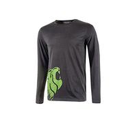U-Power FU214AG Linea Future Modelo Alien Camiseta de Manga Larga, 100% Algodón, Grey, XL Tamaño