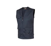 U-POWER | Gilet da Lavoro Uomo con Zip CHICA, Multitasche, Elasticizzato, 98% cotone 2% spandex