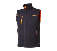 U-POWER | Gilet da Lavoro Uomo con Zip SATURN, Impermeabile, Traspirante, 90% nylon 10% spandex