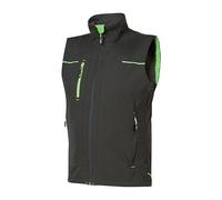 U-Power - Gilet de travail en tissu gris vert SATURN S Gris / Vert