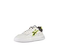 U Power Harlow OB SR, Non-Slip Shoes Unisex Adulto, Blanco/Negro/Amarillo Fluorescente, 43 EU