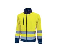 U-Power HL207YF Linea Hi Light Modelo Boing Chaqueta Polar con Cremallera Completa, 100% Poliéster, Yellow Fluo, M Tamaño