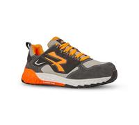 U-Power Jaime ESD Zapato de Seguridad S1PS Hi HRO FO SR, Tomaia U-Knit, sin Metal, ULTRALEGGERE, Negro y Naranja., 42 EU
