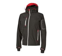 U-Power Metropolis, chaqueta de forro polar suave para hombre, ropa informal de invierno, con capucha, tejido elástico, impermeable, cortavientos, abrigo acolchado con cremallera completa- Black Carbon L