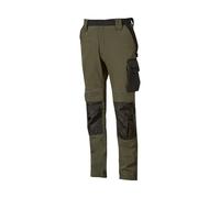 U-Power Pantalón de trabajo ATOM Slim Fit verde oscuro 2XL