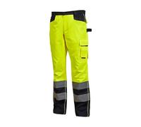 U-POWER | Pantalone da Lavoro LIGHT, numerose tasche portaoggetti, cavallo rinforzato,si abbina alla giacca Glare e al gilet Smarti, Classe 2, 60% Cotone 40% Poliestere